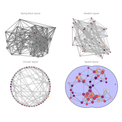 Layouts for topological representations
