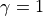 \gamma=1